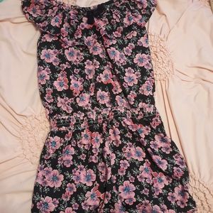 Girls Floral Romper